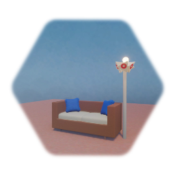 Chair and lamp