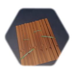 Fort Wall/Raft (Wood Tree Rain Forest Fence)