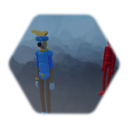 Fighting Sparkster and enemy A.I