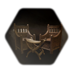 Medieval style chairs and furniture