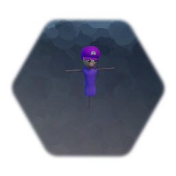 Waluigi scarecrow