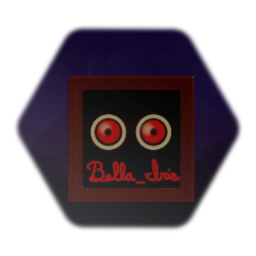 Moving Eyes Painting with Signature