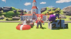 Mario loseing a race