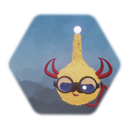 Sun devil with glasses