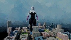 Giantess spider Gwen In City with spiderman Remastered