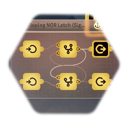 Flip-Flop Signal Inverter (NOR Latch)