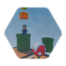 Luigi plays mario's level