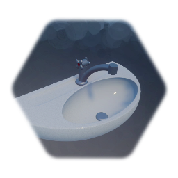 a sink - simple - ein Waschbecken - without pipe