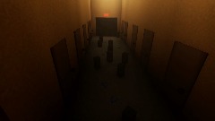 Old Lady Floating Down Hall