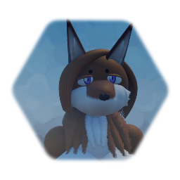 キツネ型の女の子パペット mk-2