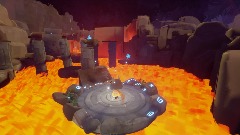 Fiery Ancient Temple