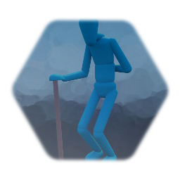 Basic Old Man with Stick