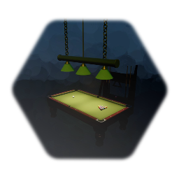 Pool Table, Lamp and Accessories