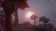 Relaxing Snowy Sunset