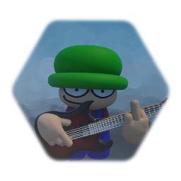 Bambi playing a Guitar