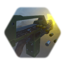 Remix of M41A Pulse Rifle animated with sound