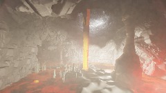 Cave with scientific room
