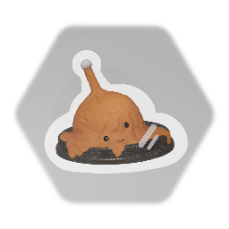 Melting imp sticker