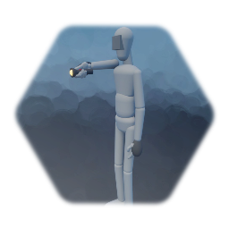 First Person Character w/ Flashlight, Run, Crawl, & Crouch.