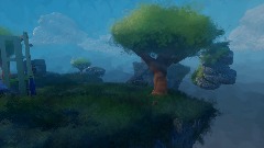 Île dans les nuages