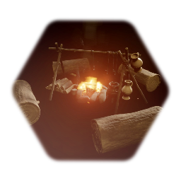 Medieval style campFire