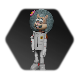 expressive Sandy Cheeks puppet for lazy people
