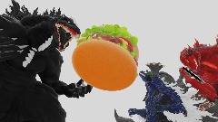 Godzilla ultima orders a burger at StarBucks. [Part 1]