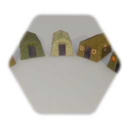 Military tent textured