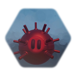 Angry birds space red spike ball thing