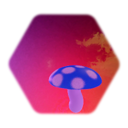 Bounce Pad Blue Mushroom
