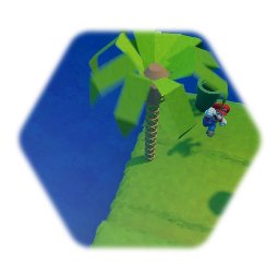 Mario in Sonic level 1