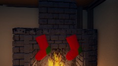 Christmas fireplace