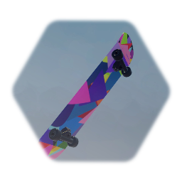 Brandon's Colourful Mess Skateboard Design