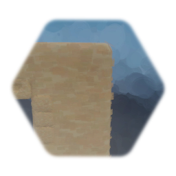 Sandstone Wall With Small Window - 2x2x0,1