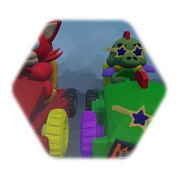 Foxy and montys kart
