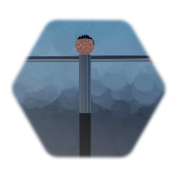 Low-poly stretch man