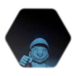 The Wario Apparition But Everything Is Teal