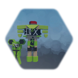 Computer Girl & Hexagon