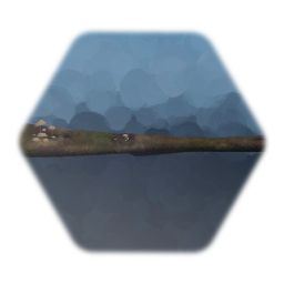 Dead Log with Mushrooms