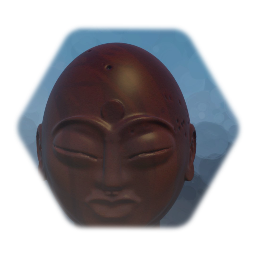 Remix of Remix of Buddha head wood