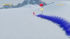 Ski Slalom (High Contrast)