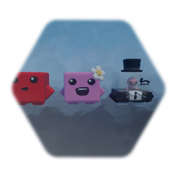 Super meat boy cutscene designs