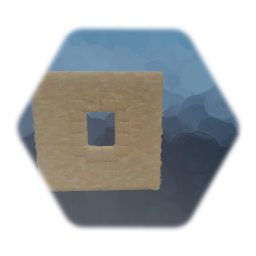 Sandstone Wall With Large Window - 2x2x0,1