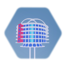 Retro Future Building Neon