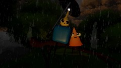 Connie and Cuthbert watch the sunset