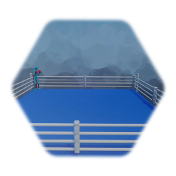 Boxing Template with Doorway After Defeating the Opponent