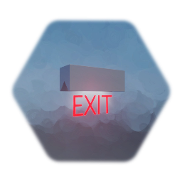 Simple exit sign