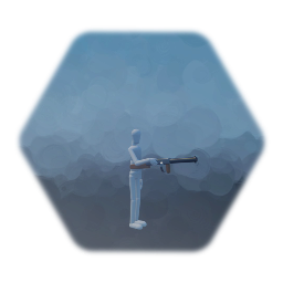 First person with a Tommy gun