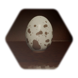 Mottled egg with stand
