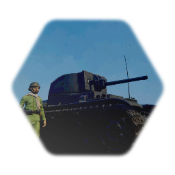 Puppet tank driveable with driver and in/out system